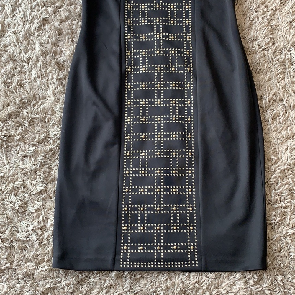 KARL LAGERFELD Black Studded Dress - Picture 2 of 11